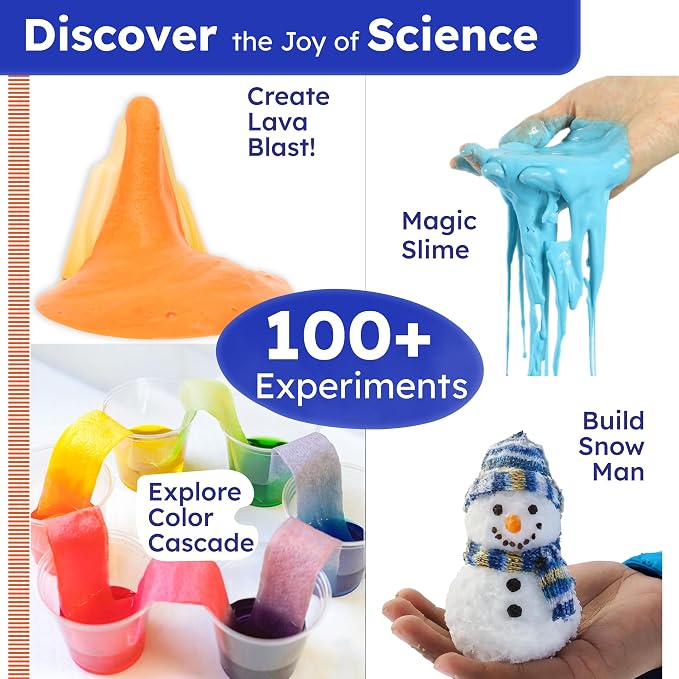 Butterfly EduFields Science Kits for Kids Ages 5-7 6-8 | 100+ Experiments | Educational Science Kit | Chemistry & Volcano Science Projects Kit | Birthday Gift for Boys & Girls Ages 4-8 | STEM Toys