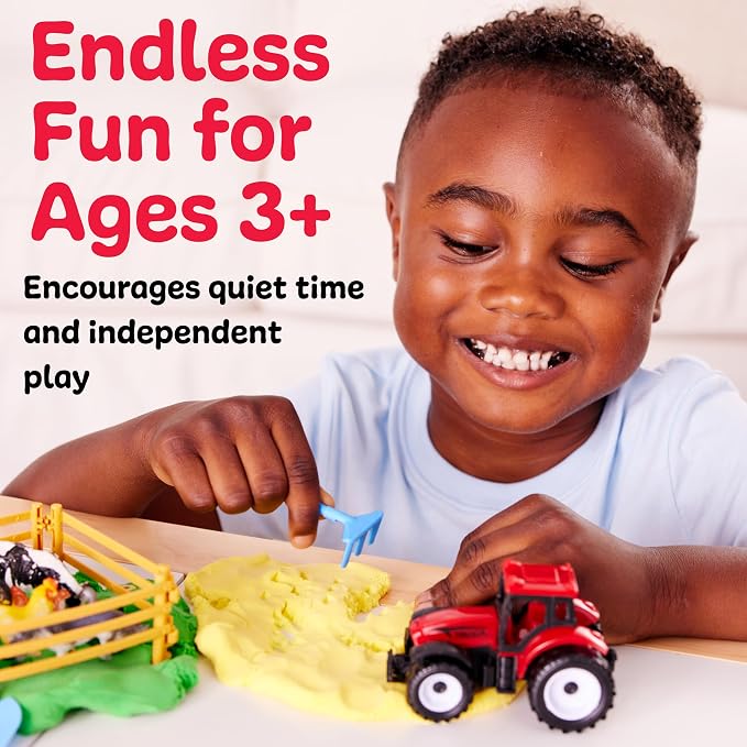 Creativity for Kids Sensory Pack: Farm, Sensory Toys for Toddlers, Pretend Play Farm Animals for Kids, Toddler Travel Toys & Screen Free Summer Supplies (Ages 3+)