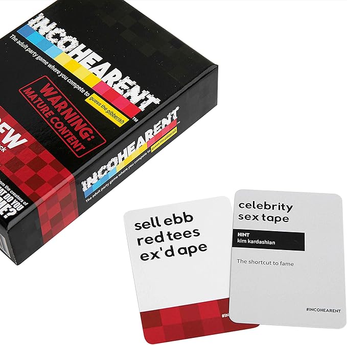 WHAT DO YOU MEME? Incohearent Expansion Pack NSFW Edition By Relatable, Designed to Add On to Incohearent Core Game, Funny Card Game for Adults, Good for Party Games, Includes 180 Cards