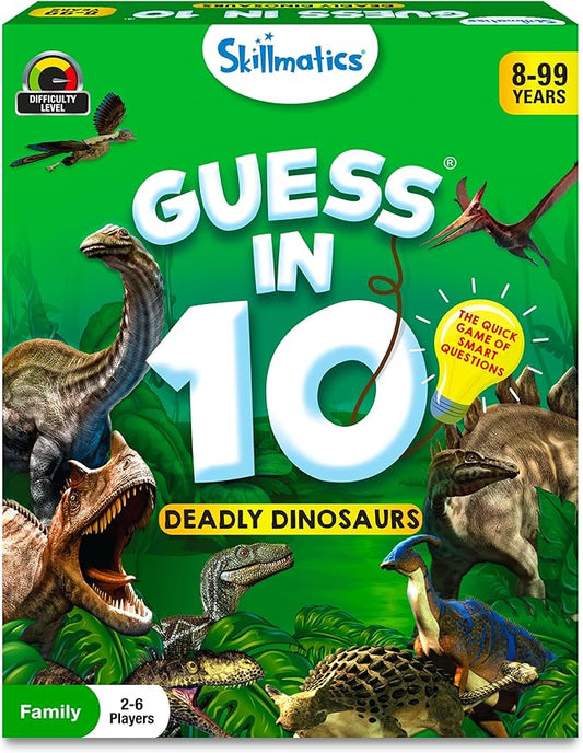 Skillmatics Guess in 10 Dinosaurs – Trivia Game for Kids and Families
