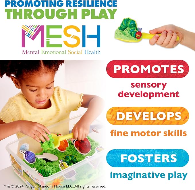Creativity for Kids The Very Hungry Caterpillar Sensory Bin - Toddler Sensory Toys from The World of Eric Carle Books, Preschool Learning Activities and Fine Motor Toys for Toddlers (Ages 3+)