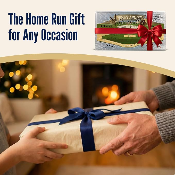 Baseball Gifts for Boys 8-12, Baseball Board Games for Kids and Adults with Dice, Tokens, & Score Pad, Fun Indoor Game with Basic and Advanced Play, Family Friendly Sports Board Game for All Ages