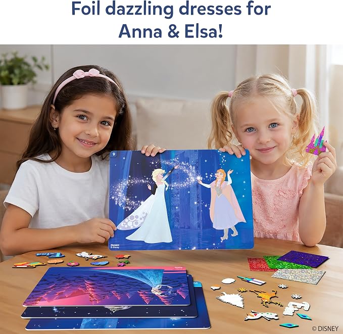 Skillmatics Foil Fun Disney Frozen, Foil Art & Craft Kit, Gift for Kids | Travel Toy, Mess-Free, 200+ Stickers, DIY Decor, For Fans of Elsa, Anna & Olaf, Girls & Boys Ages 4, 5, 6, 7, 8, 9