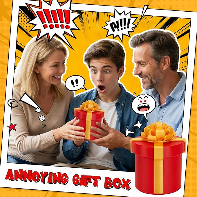 4.72 in Gotcha Box, 3D Printed Prank Mystery Box for Men Women, Annoying Nesting Gift Boxes with La Puta Caja Broma, Surprise Birthday Gifts Prank Puzzles for Adults Best Friends Her/Him