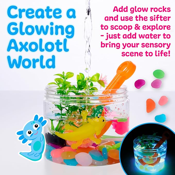 Creativity for Kids Sensory Adventure Axolotls Kit | Dig, Squish & Explore | Screen-Free Outdoor Activity for Kids & Summer Activities for Kids (Ages 4+)