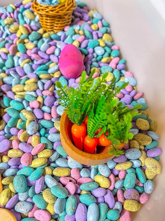 Kids Sensory Bins Montessori Sensory bin, Sensory Toys, Sensory Bins, Sensory Bin for Preschoolers (Pastel Bunny)