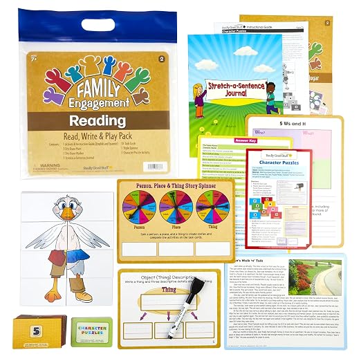 Really Good Stuff Family Engagement Reading, Read, Write & Play Pack | Ages 7+, Grades 2+