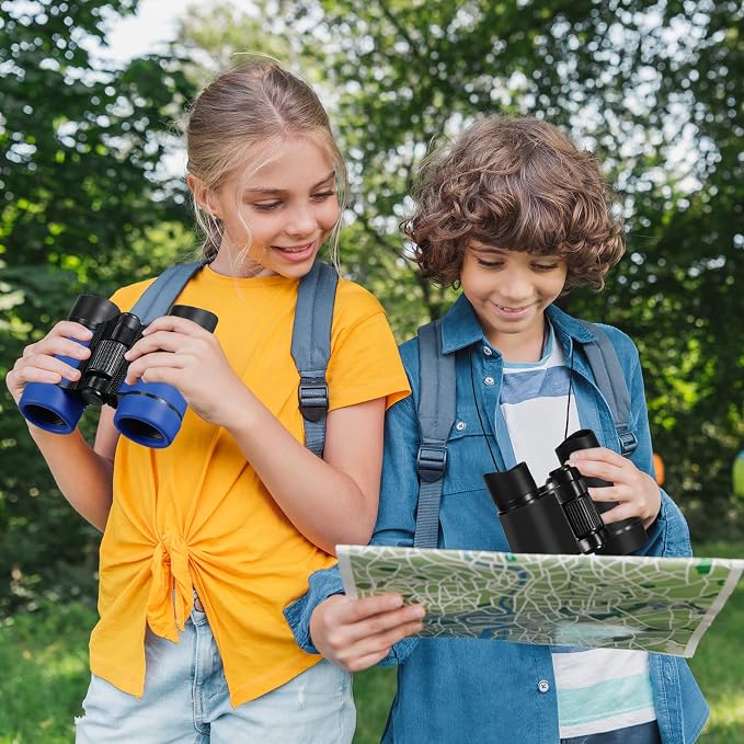 Yunsailing 6 Pcs Binoculars for Kids for Age 3-12 Years | Binoculars, Shock Proof Toy, Outdoor, Gift ,Hunting Folding, Small Telescope, for Bird Watching Learning Exploration