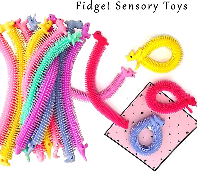 YZXODN 30 Pack Stretchy Strings Fidget Toys, Sensory Toys Bulk for Kids, Adults Stress Relief, Anti-Anxiety Autism Toys, Perfect for Children's Day, Classroom Exchange, Birthday, Party Favors