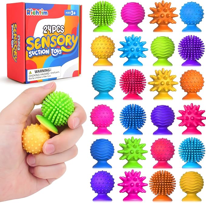 Sensory Fidget Toys for Kids Adults: 24 Pack Sensory Toys for Autism Kids | Quiet Fidgets for Classroom Prize - Special Education Classroom Must Haves - Bulk Fidgets for Gooide Bag Stuffers