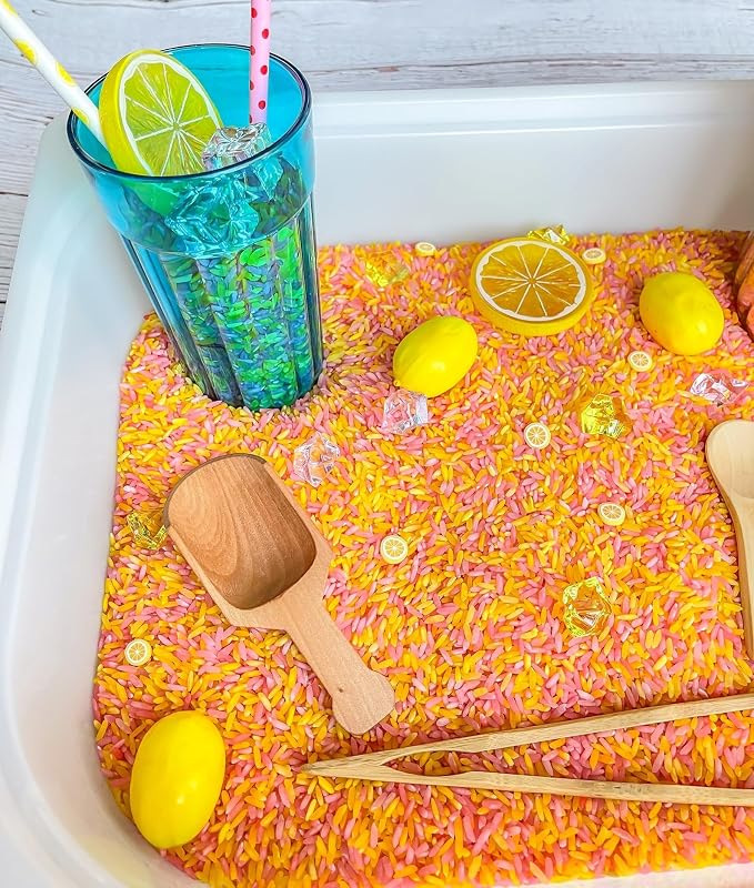 Kids Sensory Bins Montessori Sensory bin, Sensory Toys, Sensory Bins, Sensory Bin for Preschoolers (Lemonade)