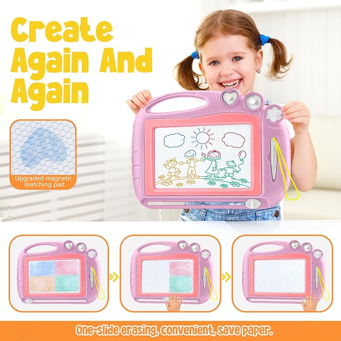 Magnetic Drawing Board for Boys Girls, Drawing Board, Birthday Easter Christmas Hallowee Toy Gifts for Boys and Girls