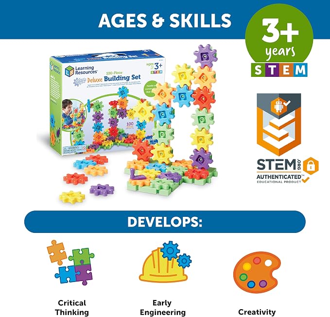 Learning Resources Gears Deluxe Building Set