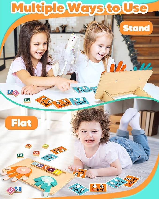 Montessori Learning Toys for 3 4 5 Year Old Gift, Number Counting Block Toy | Preschool Educational Toys, Math Manipulatives, Kids Boys Girls Birthday Gifts, Counting Toys, Preschool Learning Activities