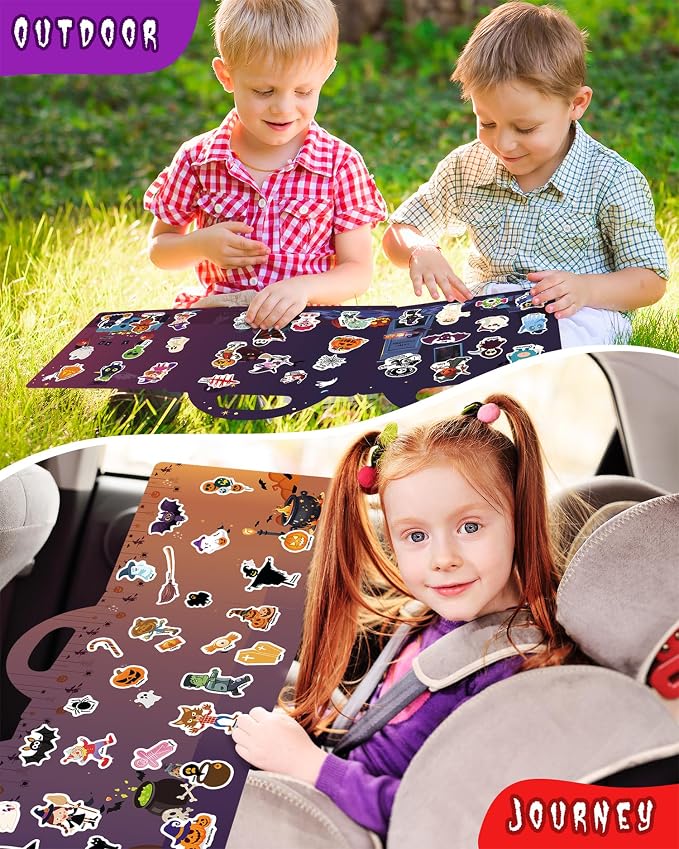 Walenced Reusable Sticker Book for Toddlers, Stickers for Kids, Toddler Toy | Toddler Craft Activities, Toddler Travel Toys, Boy Girl Birthday Gifts, Airplane Travel & Road Trip Essentials Kids