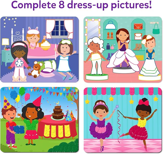 Skillmatics Dot It Sticker Art – Dress Up, Travel Toy, Craft Kit for Kids | 500+ Stickers, Craft Kits, DIY Scrapbooking Activity, Gifts for Toddlers, Boys & Girls Ages 3–7