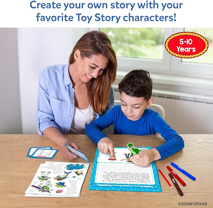 Skillmatics Story Art Kit – Disney•Pixar Toy Story, Storytelling Craft Kit | DIY Craft Kit with 100+ Stickers, Markers & Story Pad, Scrapbooking & Writing Activity, Gift for Kids Ages 5, 6, 7, 8, 9, 10