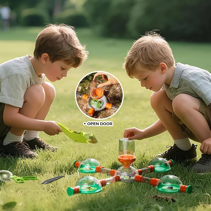 Bug Catcher for Kids – Bug Catching Kit with Modular Bugs Maze, Bug Terrarium for Kids, STEM Outdoor Science Toy & Bug Farm for Kids Ages 4–8
