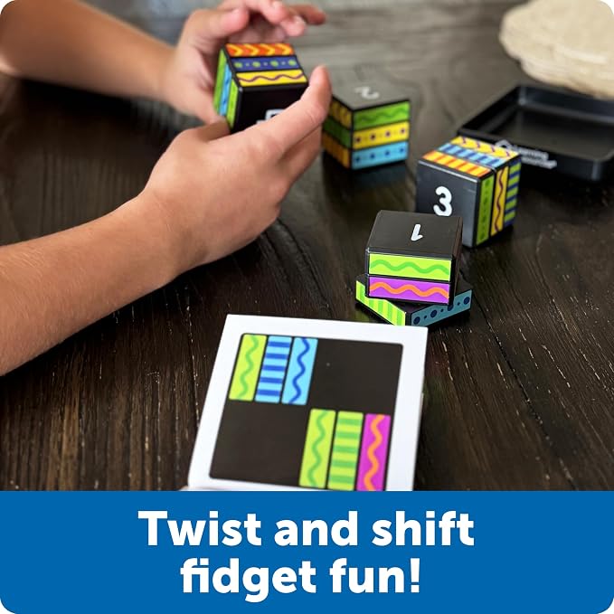 Learning Resources Brainometry Cubed | 3D Brain Teaser Puzzles, Fidget Puzzle Game for Kids, Educational Games, Problem Solving Toys, Fidget Cube