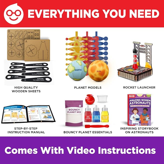 Doctor Jupiter My First Astronaut Kit for Kids Ages 5+ | Birthday Gift Ideas for Girls Ages 5,6,7,8,9,10 Years Old, My First Astronaut Kit, 4-in-1 STEM Learning Solar System Toy