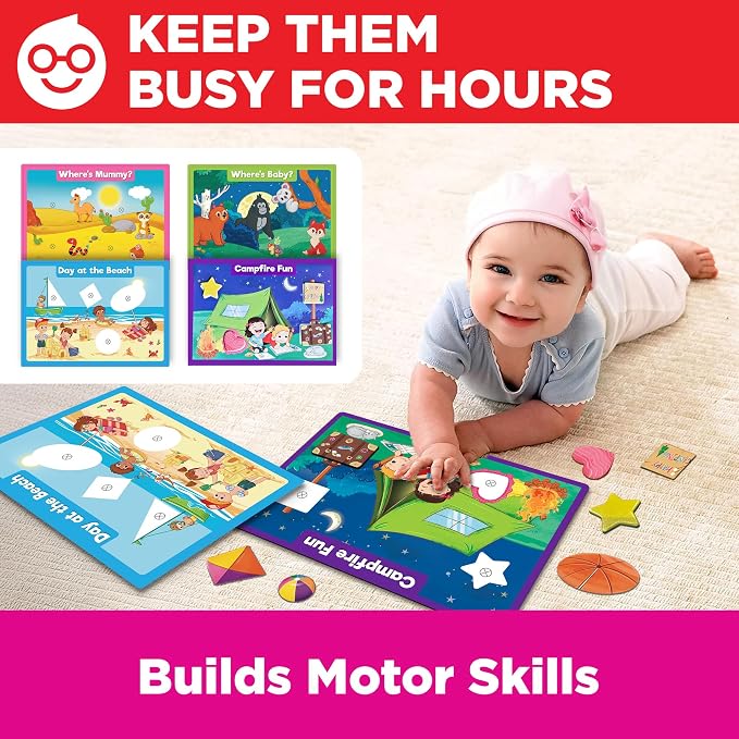 Doctor Jupiter Girls' Big Box of Learning for Kids Ages 1-3 Year Old | Set of Board Books and Fun Activities, Birthday Gift Ideas for Girls 1,2,3, Year Olds, Toddler Educational Activities
