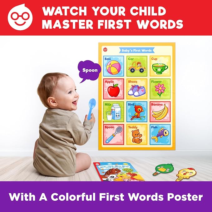 Doctor Jupiter Now I AM 1 Educational Learning Toy for 1 Year Olds | Set of Board Books and Fun Activities, Birthday Gift for Boys & Girls, Toddler Activities