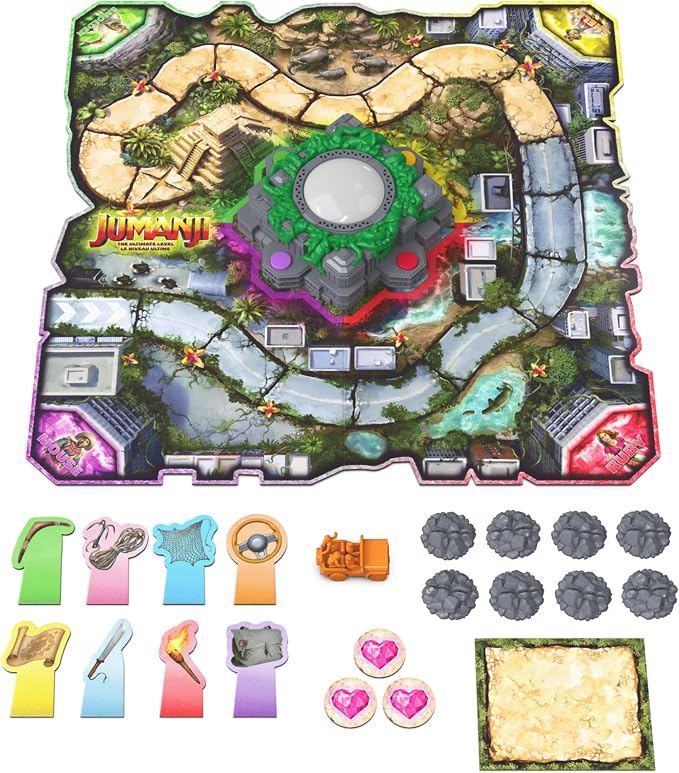 Spin Master Games Jumanji: The Ultimate Level Electronic Board Game | High-Speed Survival Strategy Game, Follow Electronic Commands To Avoid Jungle Hazards, For 2-4 Players, Ages 6 & Up