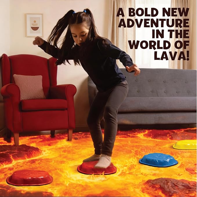 Goliath The Original The Floor is Lava! Game by Endless Games - Interactive Game for Kids and Adults - Promotes Physical Activity - Indoor and Outdoor Safe - Stepping Stones