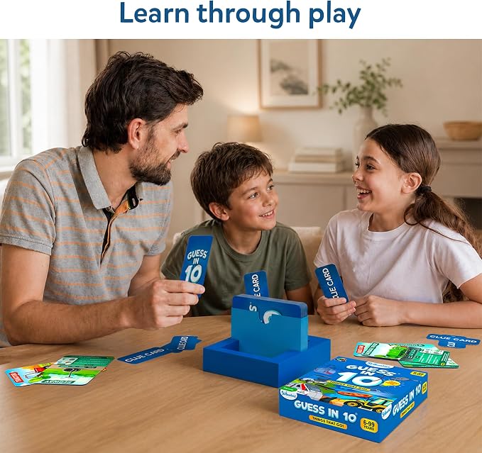Skillmatics Guess in 10 – Things that Go, Educational & Trivia Card Game