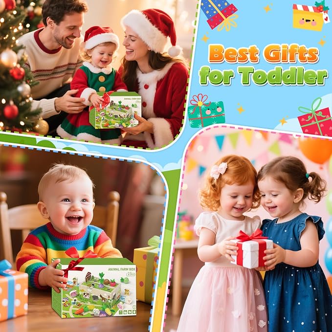 1 Year Old Girl Gifts, Montessori Wooden Toy for Toddlers 1-3, Baby Toys | 1st First Birthday Gifts, Educational Learning Toy for One Year Old Fine Motor Skills, Shape Sorting Sensory Toy for 12-18 M