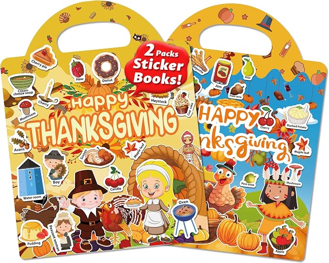 Walenced Reusable Sticker Book for Toddlers, Stickers for Kids, Toddler Toy | Toddler Craft Activities, Toddler Travel Toys, Boy Girl Birthday Gifts, Airplane Travel & Road Trip Essentials Kids