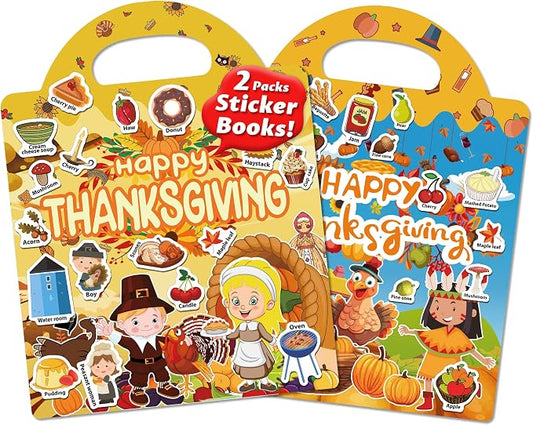 Walenced Reusable Sticker Book for Toddlers, Stickers for Kids, Toddler Toy | Toddler Craft Activities, Toddler Travel Toys, Boy Girl Birthday Gifts, Airplane Travel & Road Trip Essentials Kids