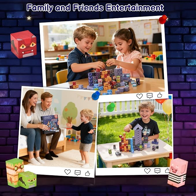 200PCS Magnetic Blocks, Magnetic Building Blocks Cubes Tiles for Kid | STEM Educational Stacking Magnets School Game Toys for Ages 3 4 5 6 7 8 9 10 11 Birthday Party Supplies Gift for Boy and Girl