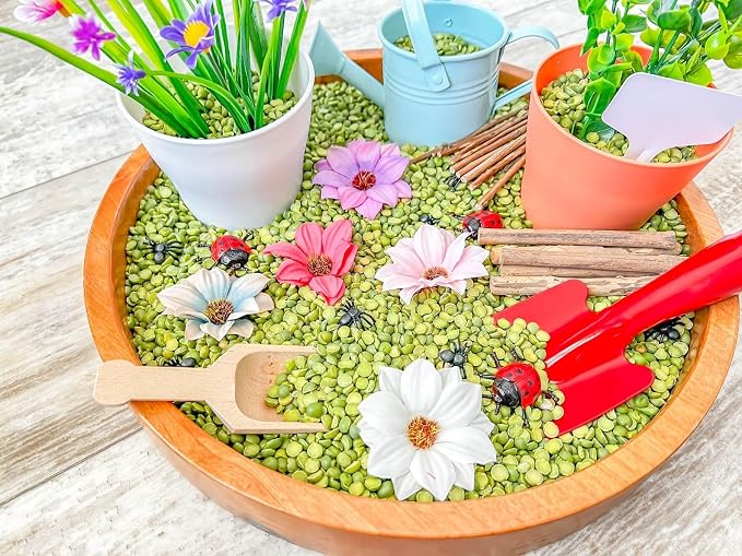 Kids Sensory Bins Montessori Sensory bin, Sensory Toys, Sensory Bins, Sensory Bin for Preschoolers (Gardening)