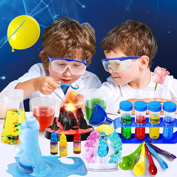 110+ Science Experiments Kits for Kids, Science Projects STEM Toys | Gifts for Boys & Girls, Volcano Eruption, Chemistry Set and More Scientist Educational Toys