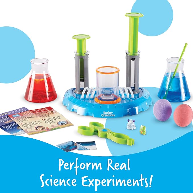 Learning Resources Beaker Creatures Liquid Reactor Super Lab | STEM Toys, Classroom Must Haves, Science Activities, Physics and Chemistry Set, Homeschool Supplies