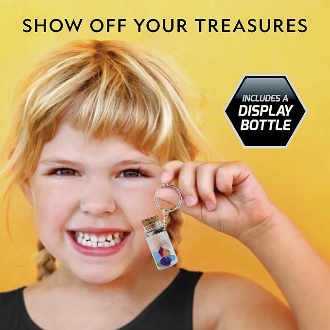National Geographic Semi-Precious Gemstone Dig Kit for Kids - 15 Real Gems Including Amethyst, Garnet, Opal, Blue Topaz, and More, STEM Rock Collection Activity, Dig Brick, Science Kit for Kids | 15 Real Gems, Amethyst, Garnet, Opal & Blue Topaz, Dig B...