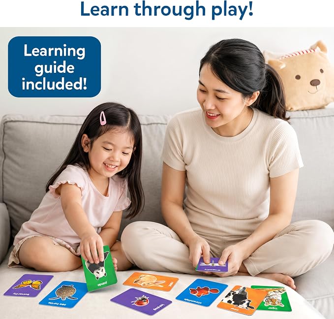 Skillmatics First 100 Animals – Flash Cards for Toddlers, Montessori Game | Thick Flashcards, Preschool Activity, Educational Toys, Learning Aids, Gifts for Kids Ages 1, 2, 3, 4 Years