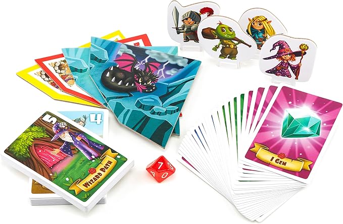 JH5 My First Dragon Adventure Board Game for Kids Ages 5+, Family Game | Introduction to fantasy adventure for kids. Easy to learn, exciting hands-on dragon fun, perfect for family game night.