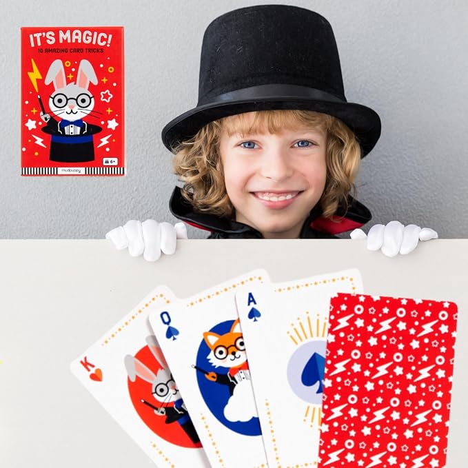 Mudpuppy - It's Magic! Card Games for Kids | Ages 6+, Classic Tricks, Instructions Included, Great for Parties, Family Fun, Screen-Free Play, FSC Certified