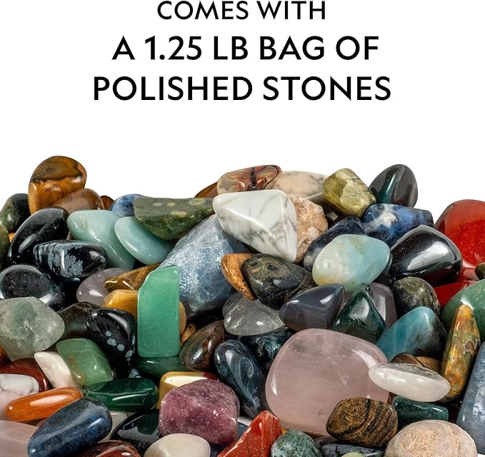 National Geographic Rock Collection with 50 Specimens to Share for Kids | 1.25 Lbs. Assorted Rocks, Minerals, and Gemstones, 50 Sharing Specimens, Classroom Activity, Earth Science Learning