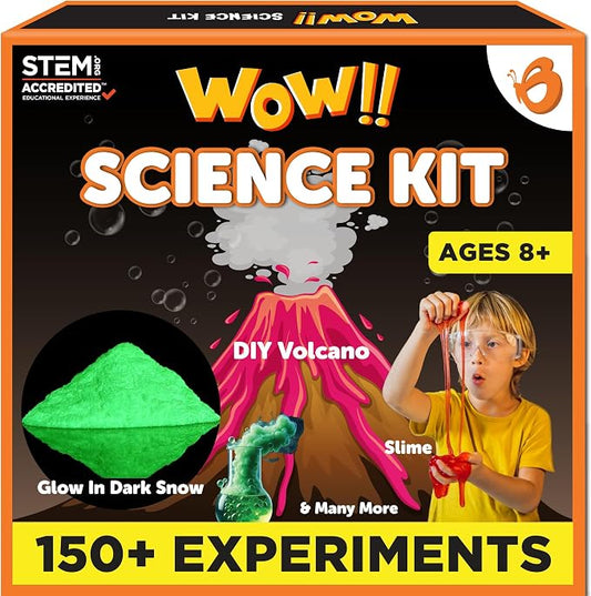 Butterfly EduFields Science Kits for Kids Ages 8-12 8-14 | 150+ Experiments | Great gift for boys and girls ages 8-14 who enjoy science experiments | Volcano Science Kit | Chemistry Set | STEM Projects