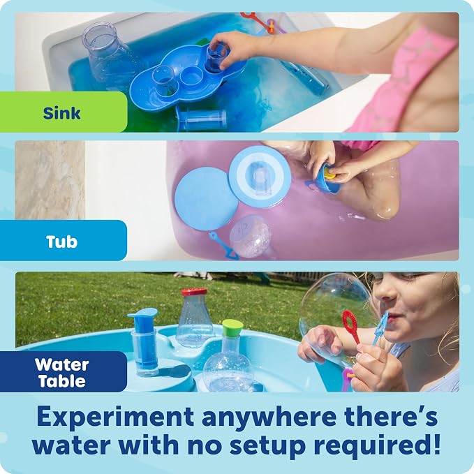 Learning Resources Splashology Water Lab | Science Kit, STEM Playtime, Water Activities, 19 Pieces, Ages 3+