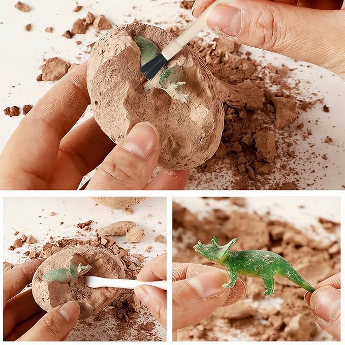 Dino Eggs Dig Kit, 36 Pack Dinosaur Eggs Excavation Science Experiments Kits for Kids 4-12, Dinosaur Toys for 3 4 5 6 7 8 9 10 Year Old Boys Girls