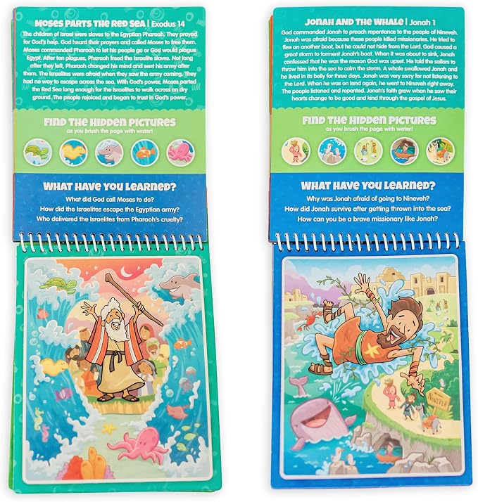 3 Pack Bible Activity Books for Kids Ages 3+: Old Testament & New Testament Set