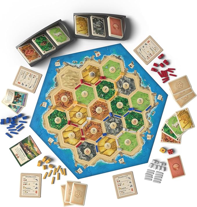CATAN Board Game (6th Edition) Trade, Build & Settle in the Classic Strategy Game for Family, Kids & Adults, Ages 10+, 3-4 Players, 60-90 Min Playtime | Trade, Build & Settle in the Classic Strategy Game for Family, Kids & Adults, Ages 10+, 3-4 Players...
