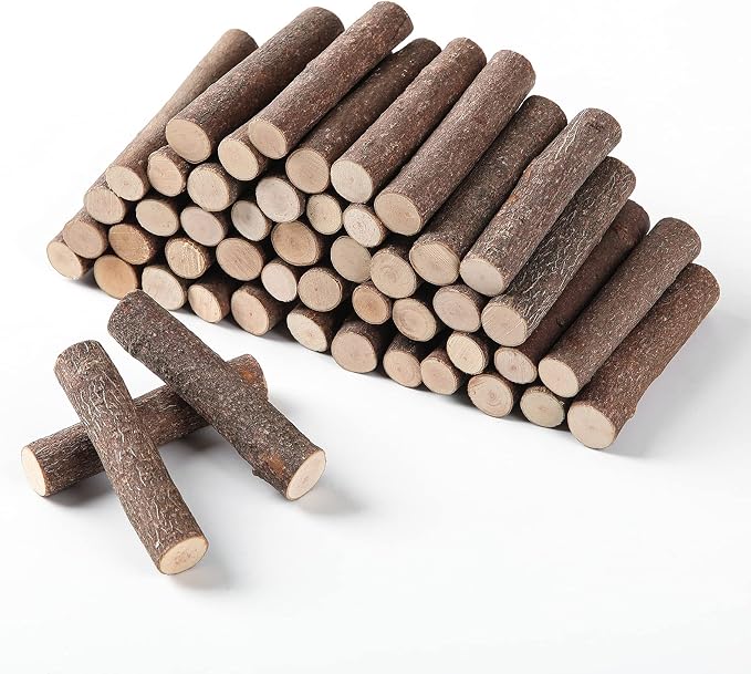 Wood Craft Sticks Crafting Twigs, Pumpkin Stems DIY Vase Fillers | Log Toy Rustic Decorations Ornaments,Loose Parts Play Materials