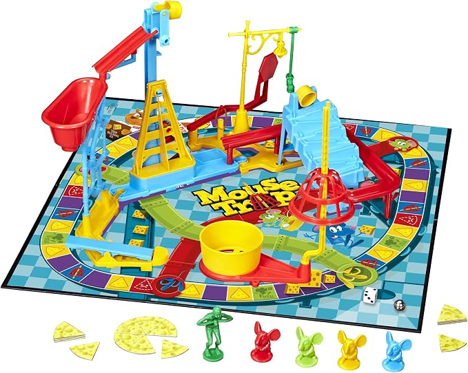 Hasbro Gaming Mouse Trap Board Game for Kids Ages 6 and Up, Classic Game for 2-4 Players, with Easier Set-Up Than Previous Versions