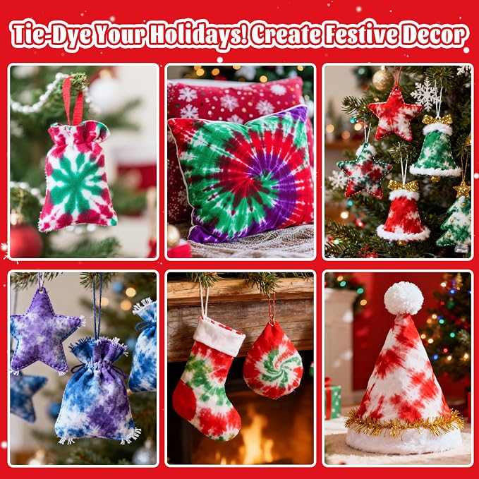 Tie Dye Kit 5 Colors Permanent Fabric Dye Art Set for Kids Adults for School, Homemade Party, Creative Groups Activities, DIY Gift | Just Add Water, Pre-Filled Dye Bottles, for School, Homemade Party, Creative Groups Activities, DIY Gift
