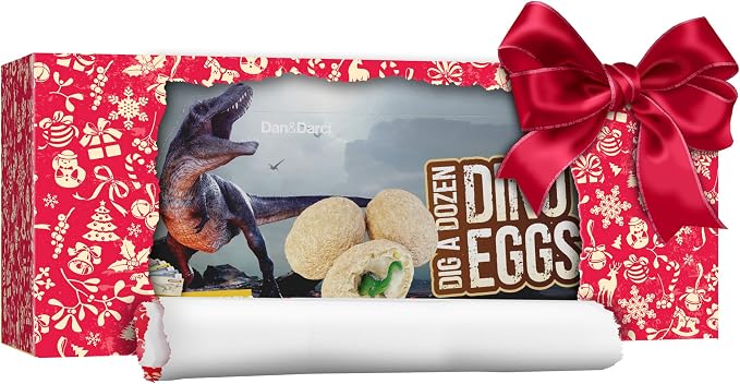 Dig a Dozen Dino Egg Kit for Kids - 12 Eggs & Surprise Dinosaurs | Dinosaur Toys Gift 3-12 Year Old - Science STEM Activities - Boy Toy Party Gifts for Boys & Girls - Basket Stuffers